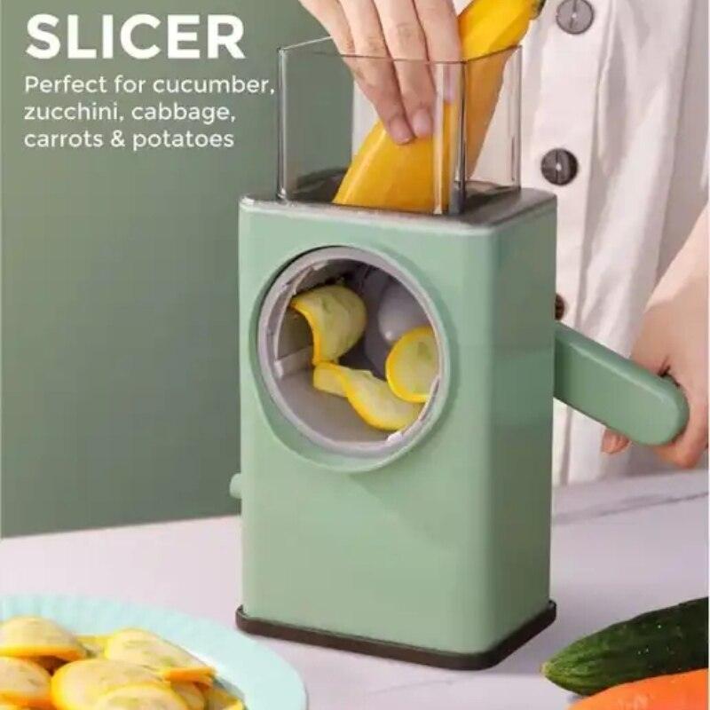 3 In 1 Set Manual Vegetable Slicer Roller Multifunction Veget Cutter Food Graters Chopper Shredders Kitchen Accessories - Lily Depot