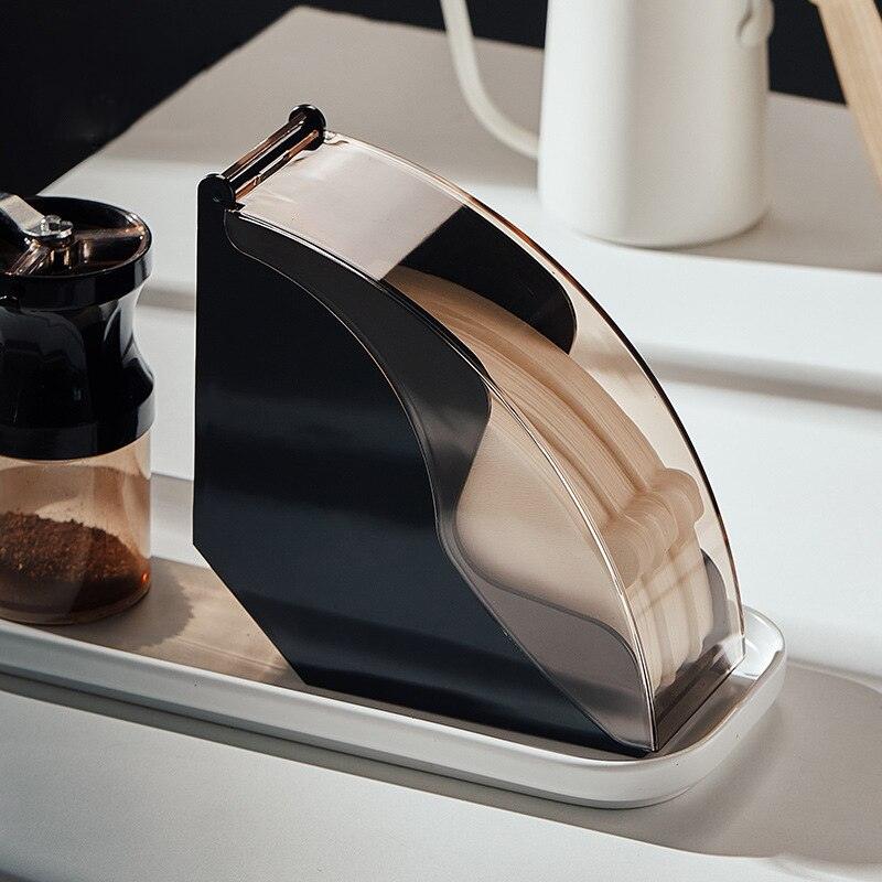Coffee Filter Container 60° Hand Drip Coffee Filter Paper Holder Storage Rack Cone Coffee Accessories Pour Over Stand Decorative - Lily Depot
