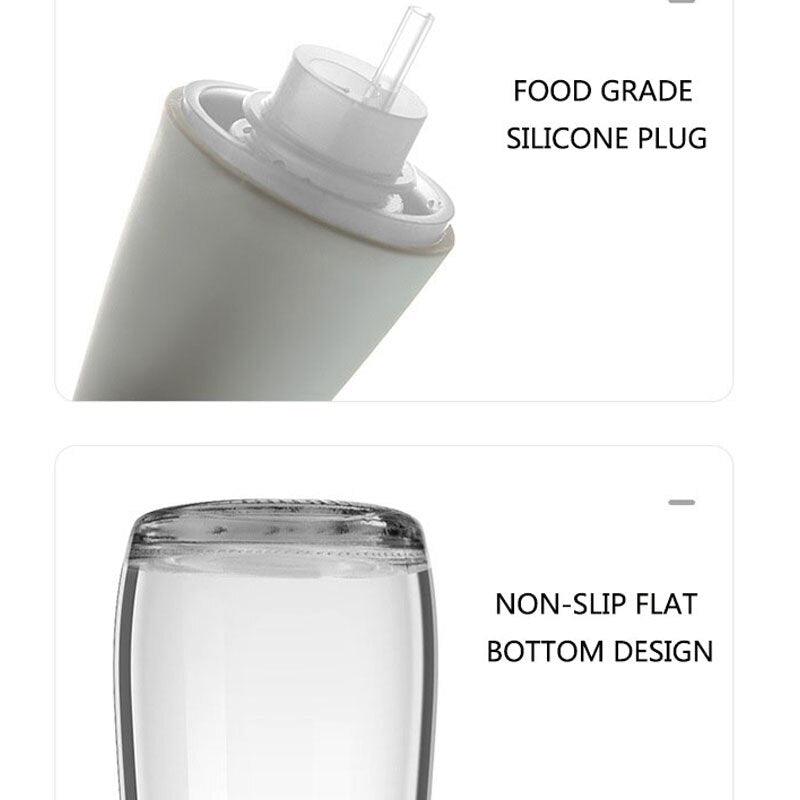 Cooking Seasoning Oil Bottle Sauce Bottle Glass Storage Bottles for Oil and Vinegar Creative Oil Dispenser For Kitchen Accessory - Lily Depot