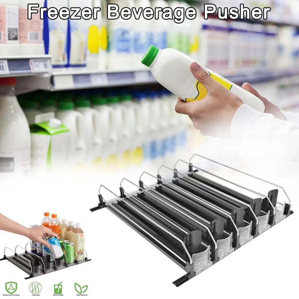 Drink Organizer Pusher Refrigerator Automatic Beverage Propeller Freezer Drinks Thruster Cans Bottles Shelf Rack Dispenser - Lily Depot
