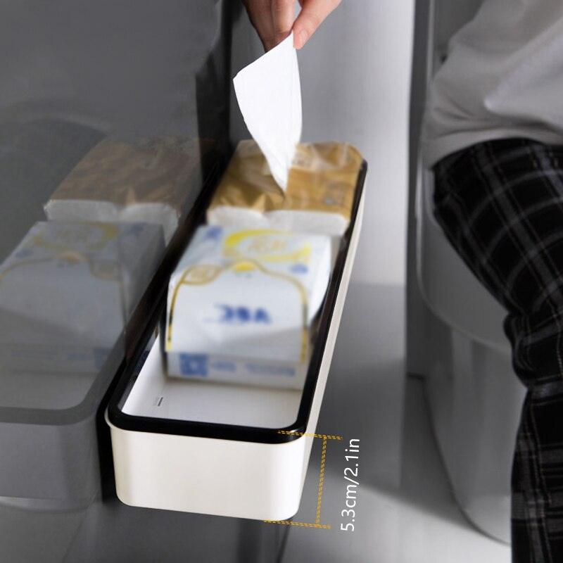 Wall Hanging Storage Cabinet Rack Punch Free Multifunctional Bathroom Toilet Above Artifact Shelf Organizer Without Drilling - Lily Depot
