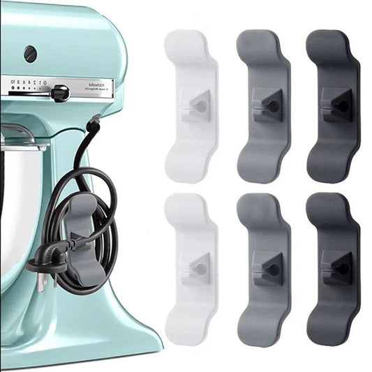 1/2/6/8Pcs Silicone Cord Wrapper Cable Management Clip Power Cable Holder for Office Kitchen Appliances Wire Winder Organizer - Lily Depot