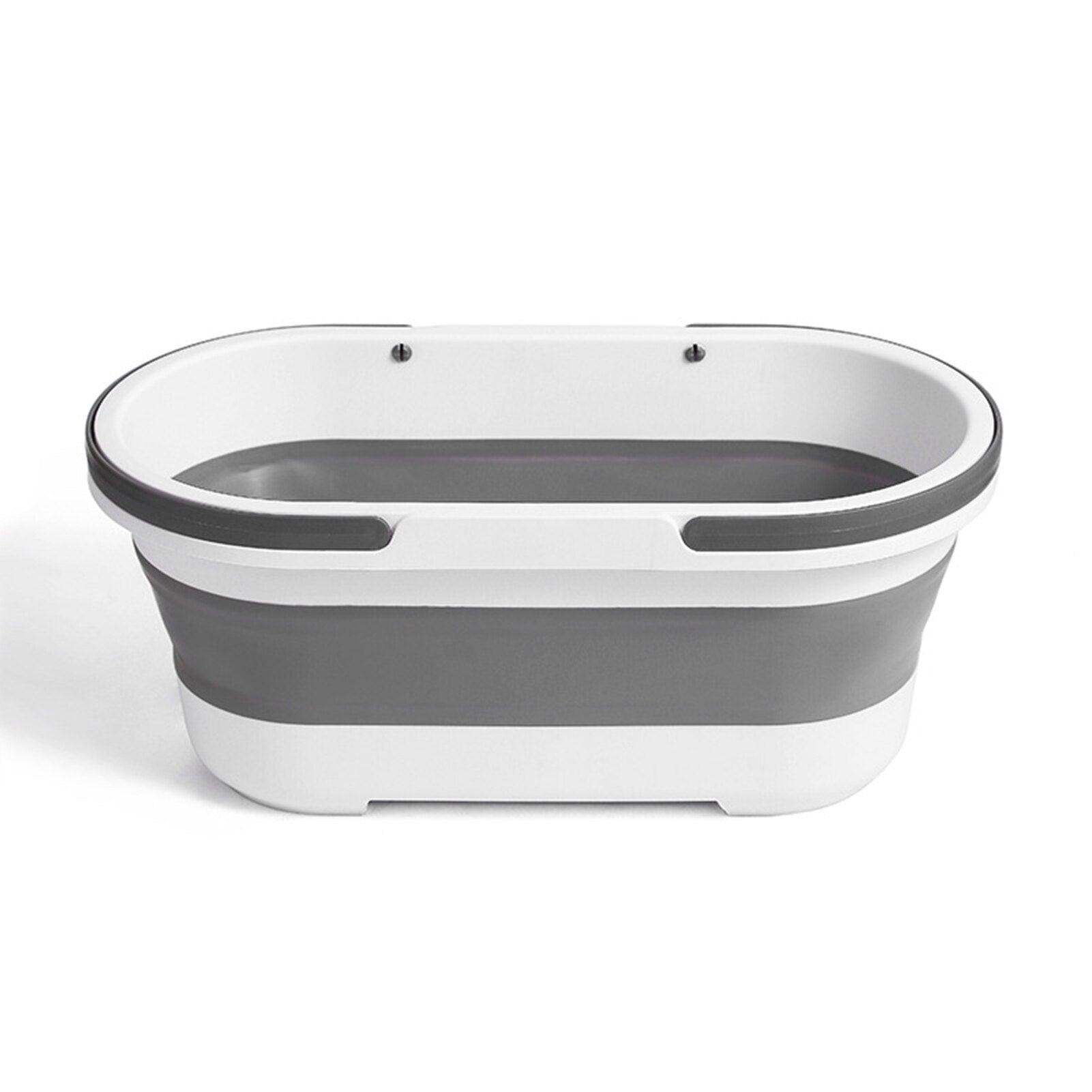 14L Foldable Mop Bucket Collapsible Portable Wash Basin Dishpan With Handle Fishing Pail Tools Large-capacity Barrel Effective - Lily Depot