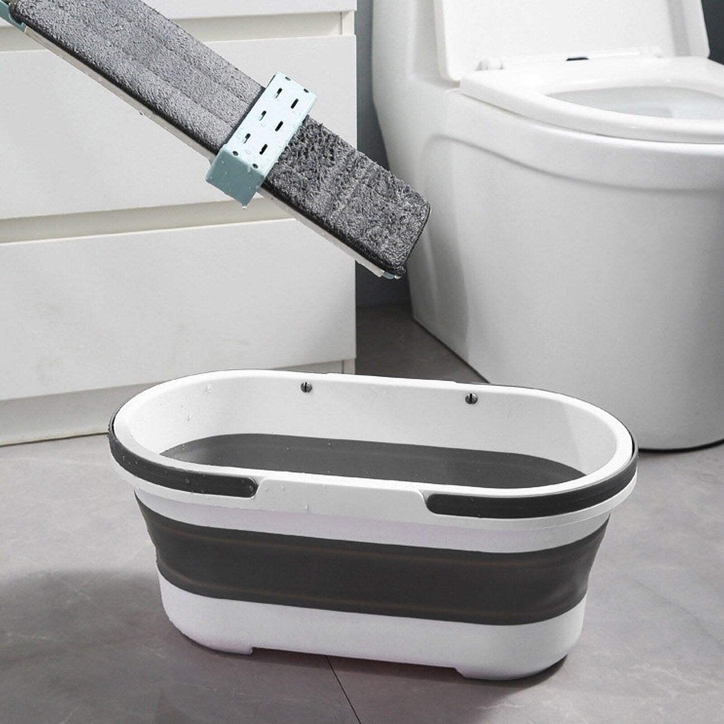 14L Foldable Mop Bucket Collapsible Portable Wash Basin Dishpan With Handle Fishing Pail Tools Large-capacity Barrel Effective - Lily Depot