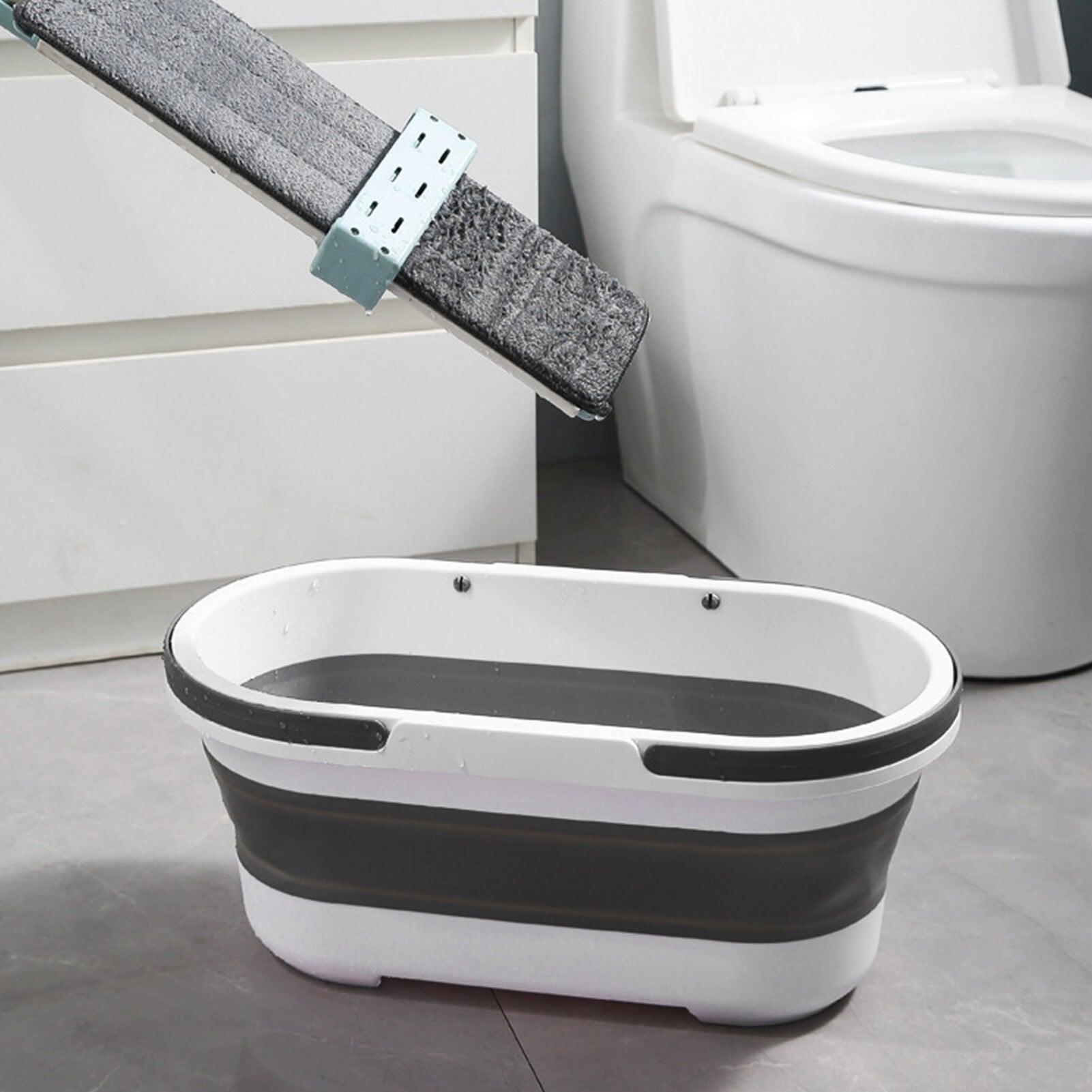 14L Foldable Mop Bucket Collapsible Portable Wash Basin Dishpan With Handle Fishing Pail Tools Large-capacity Barrel Effective - Lily Depot