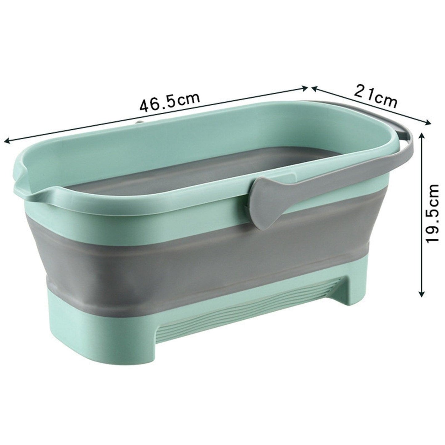 14L Foldable Mop Bucket Collapsible Portable Wash Basin Dishpan With Handle Fishing Pail Tools Large-capacity Barrel Effective - Lily Depot