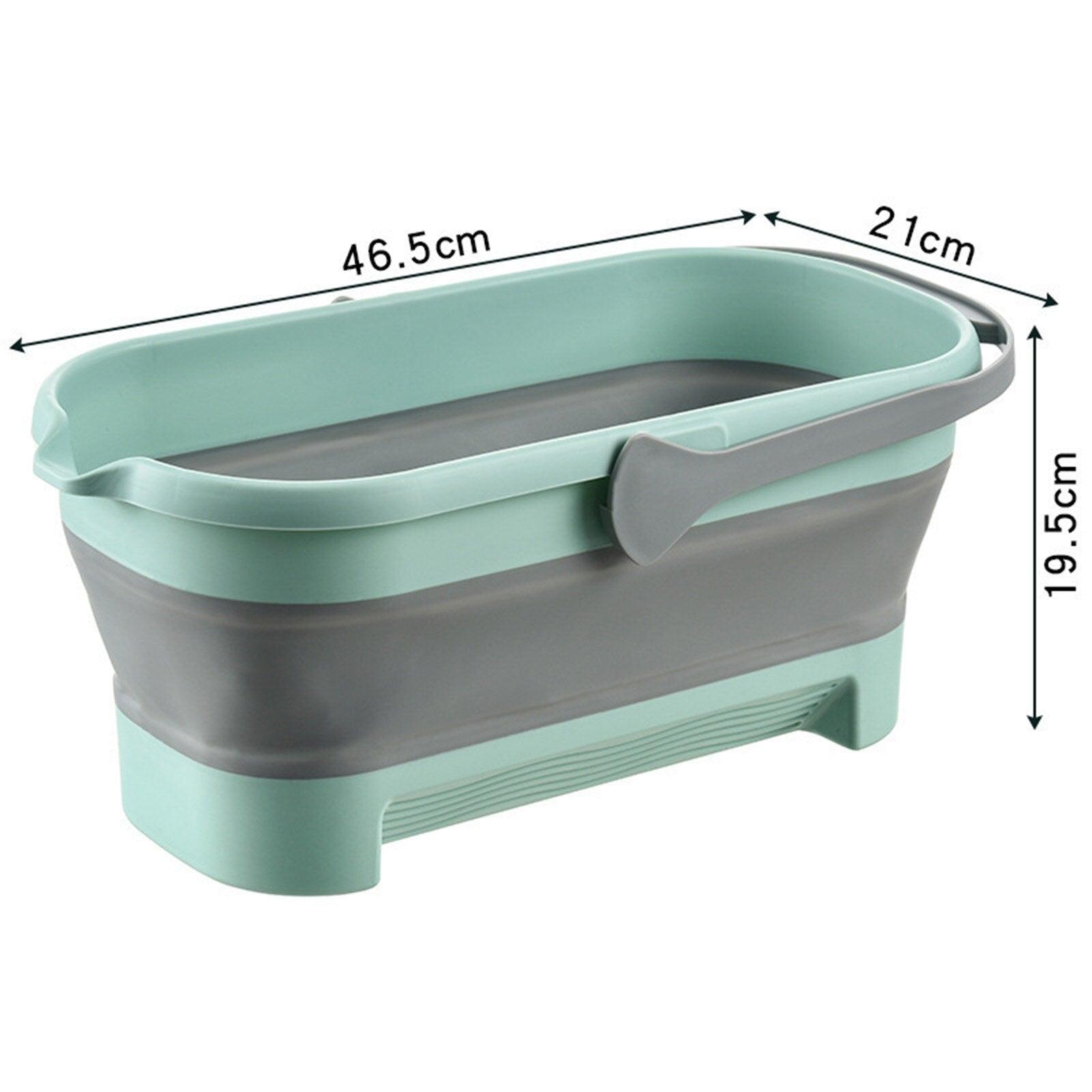 14L Foldable Mop Bucket Collapsible Portable Wash Basin Dishpan With Handle Fishing Pail Tools Large-capacity Barrel Effective - Lily Depot
