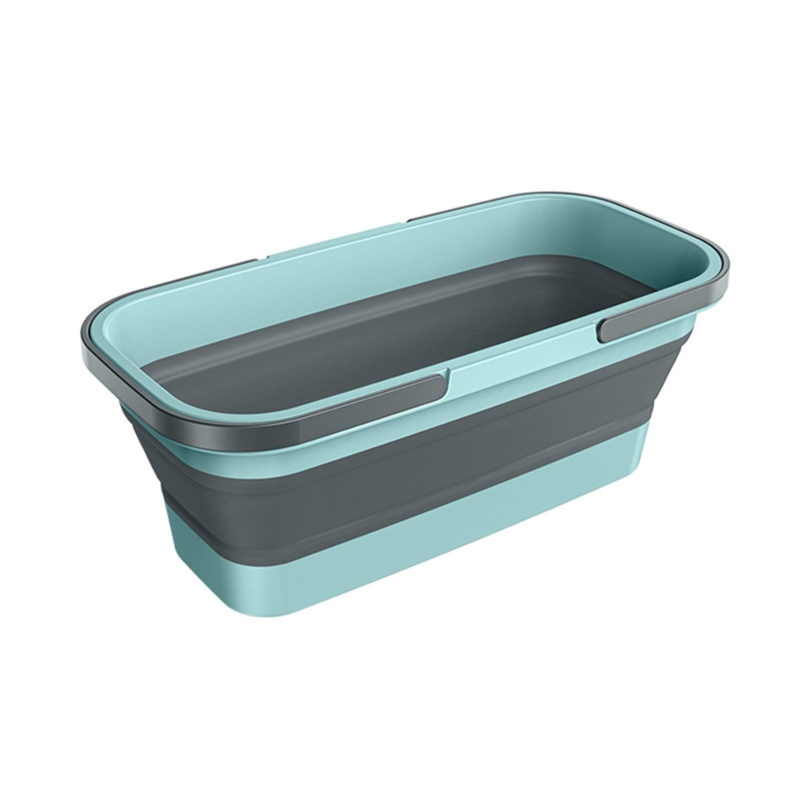 14L Foldable Mop Bucket Collapsible Portable Wash Basin Dishpan With Handle Fishing Pail Tools Large-capacity Barrel Effective - Lily Depot