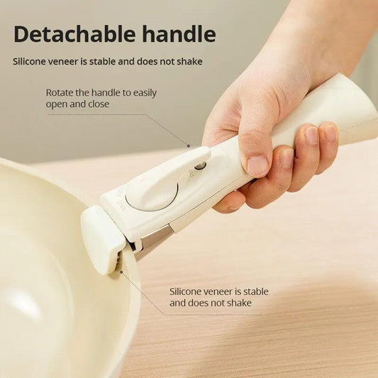 1pc Removable Handle Holder for Pan-Non-Slip Aux Handle Covers for Pans & Kitchenware Scalding Pan Handle Separation - Lily Depot