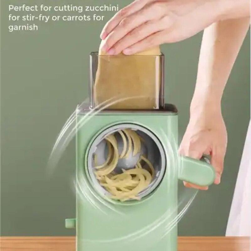 3 In 1 Set Manual Vegetable Slicer Roller Multifunction Veget Cutter Food Graters Chopper Shredders Kitchen Accessories - Lily Depot