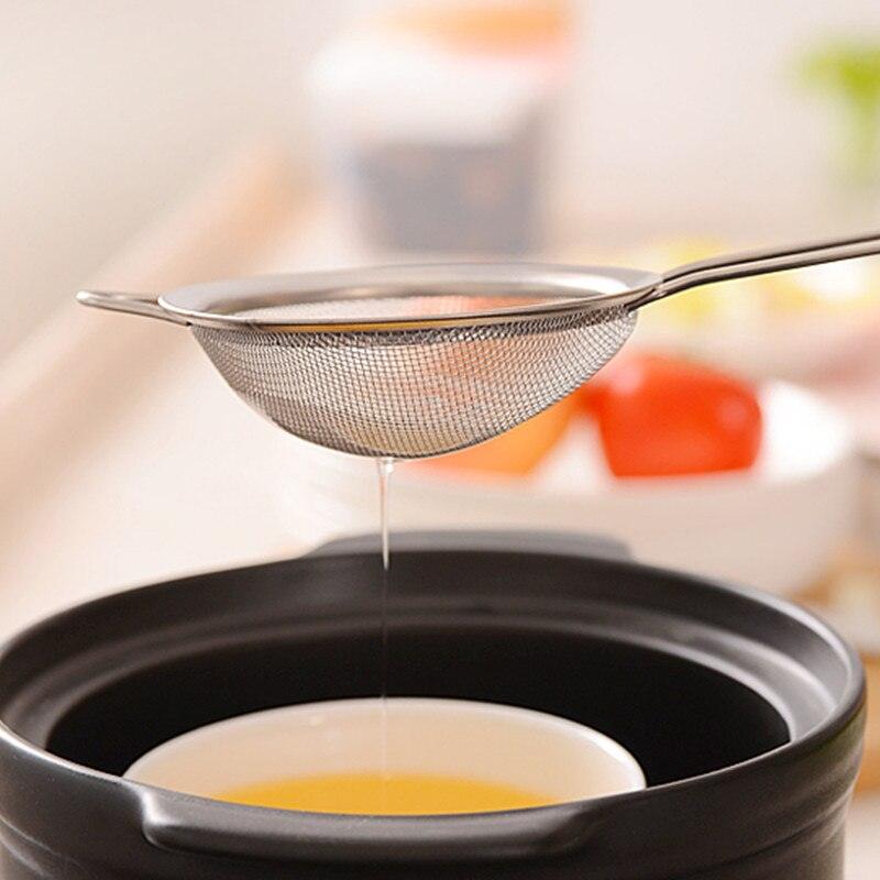 3pcs/set Stainless steel Wire Fine Mesh Oil Strainer Flour Colander Sieve Sifter Pastry Baking Tools kitchen accessories - Lily Depot