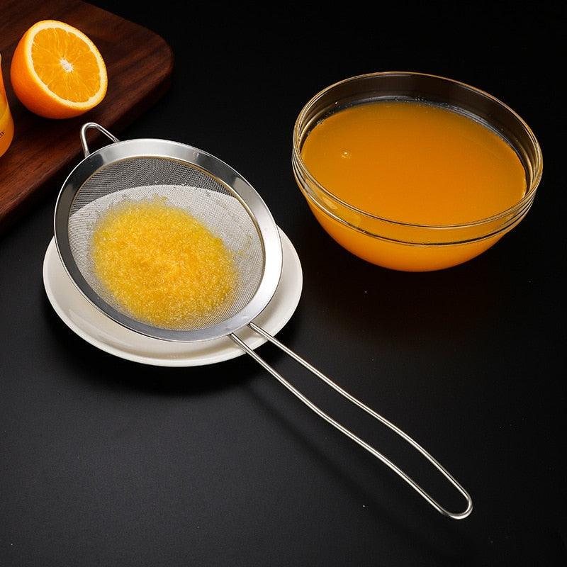 3pcs/set Stainless steel Wire Fine Mesh Oil Strainer Flour Colander Sieve Sifter Pastry Baking Tools kitchen accessories - Lily Depot