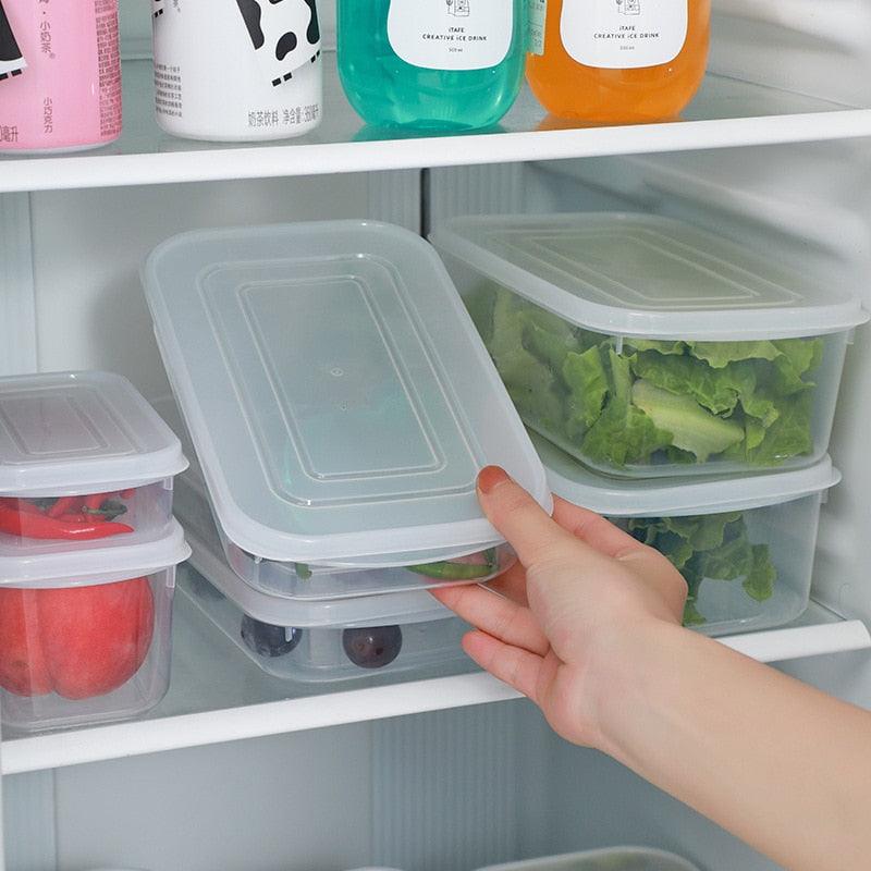 4 Sizes Kitchen Organizer Plastic Box Plastic Organizing Boxes Fridge Storage Organizer Home Food Storage Containers Organizers - Lily Depot