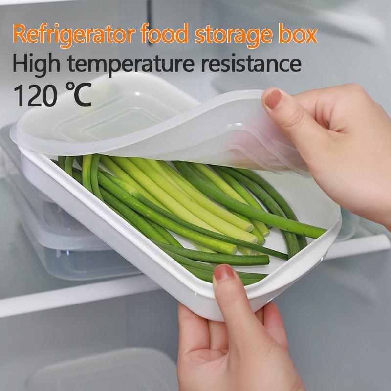 4 Sizes Kitchen Organizer Plastic Box Plastic Organizing Boxes Fridge Storage Organizer Home Food Storage Containers Organizers - Lily Depot