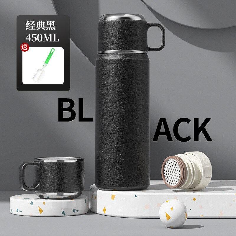 450ml Water Bottle with Lid 316 Stainless Steel Vacuum Cup with Tea Infuser Thermal Water Bottles Thermos for Water Drinkware - Lily Depot