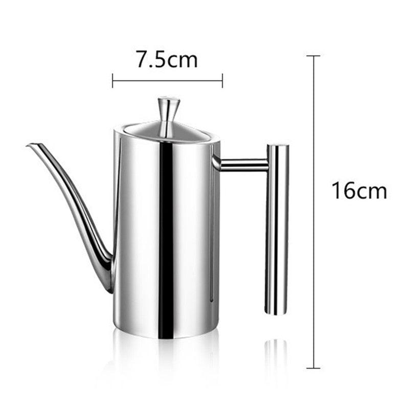 500/700ml Stainless Steel Olive Oil Bottle Vinegar Dispenser Sauce Seasoning Batcher Can Pots Oil Container Kitchen Accessories - Lily Depot