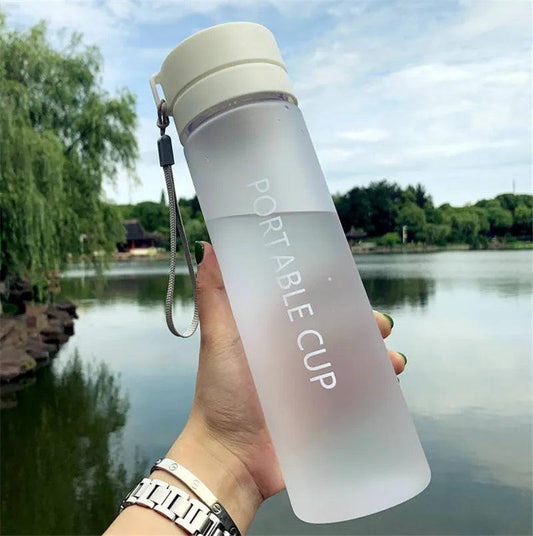 600/800ML BPA Free Leak Proof Water bottle Portable Sports Climbing Hiking Direct Drinking Bottle - Lily Depot