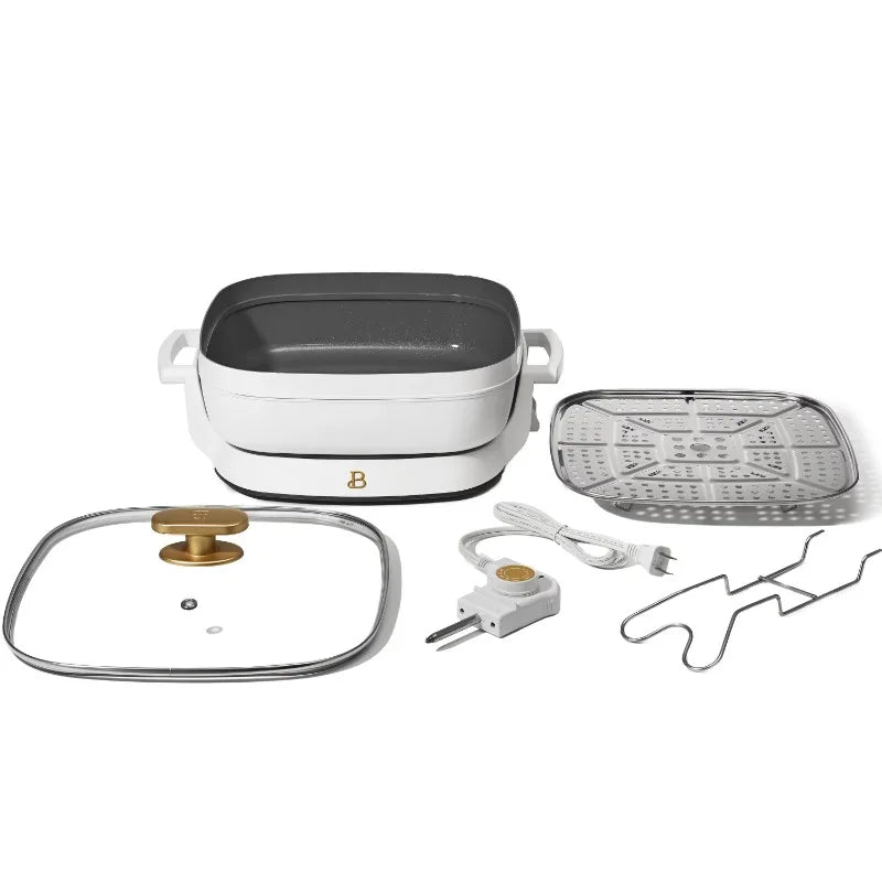Beautiful 5-in-1 Electric Expandable Skillet Up to 7 QT
