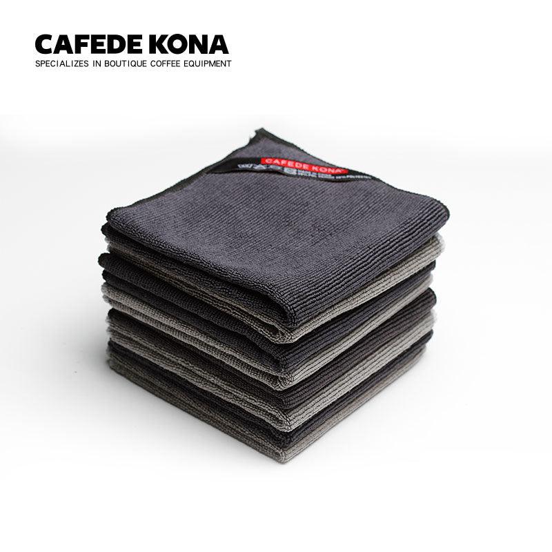 Barista Micro cloth tea towel 4 pcs 30*30cm cleaning up messy spills around on machine cafe cleaning towel Cloth Tableware Towel - Lily Depot
