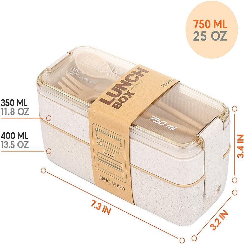 Bento Box Leakproof Lunch Containers Cute Lunch Boxes for Kids Chopsticks Dishwasher Microwave Safe Lunch Food Container - Lily Depot