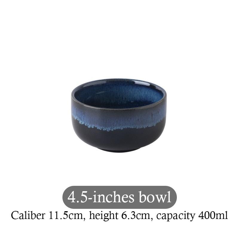 Blue Kiln Transformed Ceramic Tableware Dinner Plates Set Dish Kitchen Dishes Plate Sets Charger Eat Dining Bar Home Garden - Lily Depot