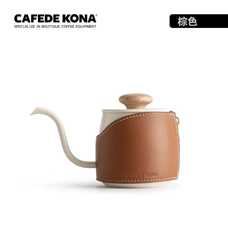 CAFEDE KONA Handleless small Drip Kettle Pour Over Kettle Coffee Pot 360ml Enables You To Brew More Flexibly And Easily - Lily Depot