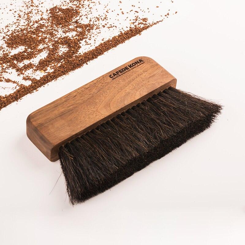 CAFEDEKONA bar brush barista tools beech grinder brush bristle table cleaner solid wood handle brush Clean coffee grinder - Lily Depot