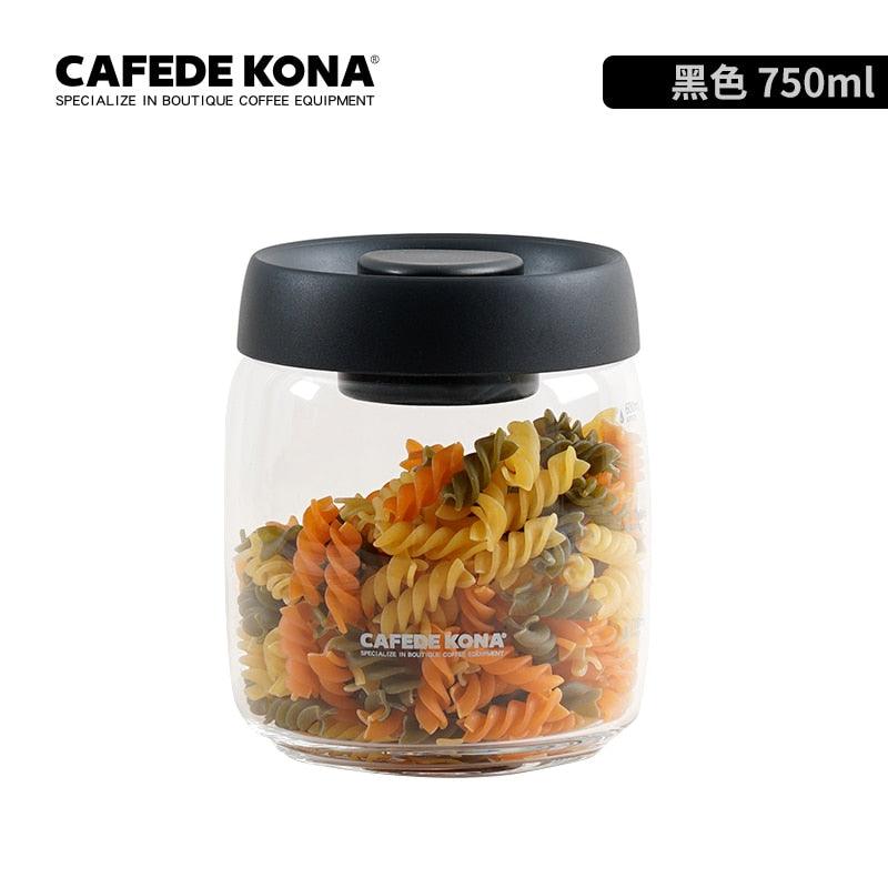 CAFEDEKONA Glass Canister Vacuum Glass Sealed Tank Borosilicate Glass Storage Jar With Lid Food Storage Jar Kitchen Storage Box - Lily Depot