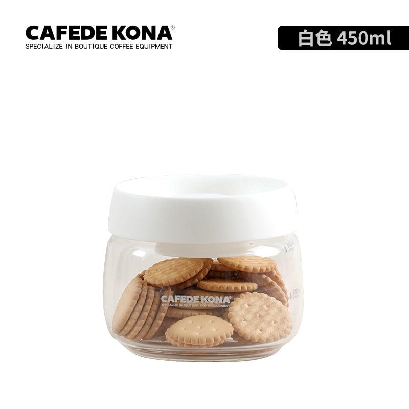 CAFEDEKONA Glass Canister Vacuum Glass Sealed Tank Borosilicate Glass Storage Jar With Lid Food Storage Jar Kitchen Storage Box - Lily Depot