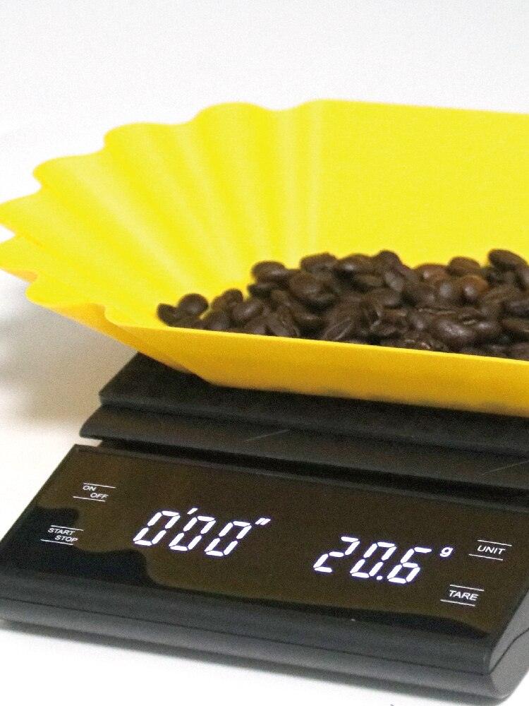 CAFEDEWINNER hand drip coffee scale 0.1g/3kg precision sensors kitchen food scale with Timer include Waterproof Protective pad - Lily Depot