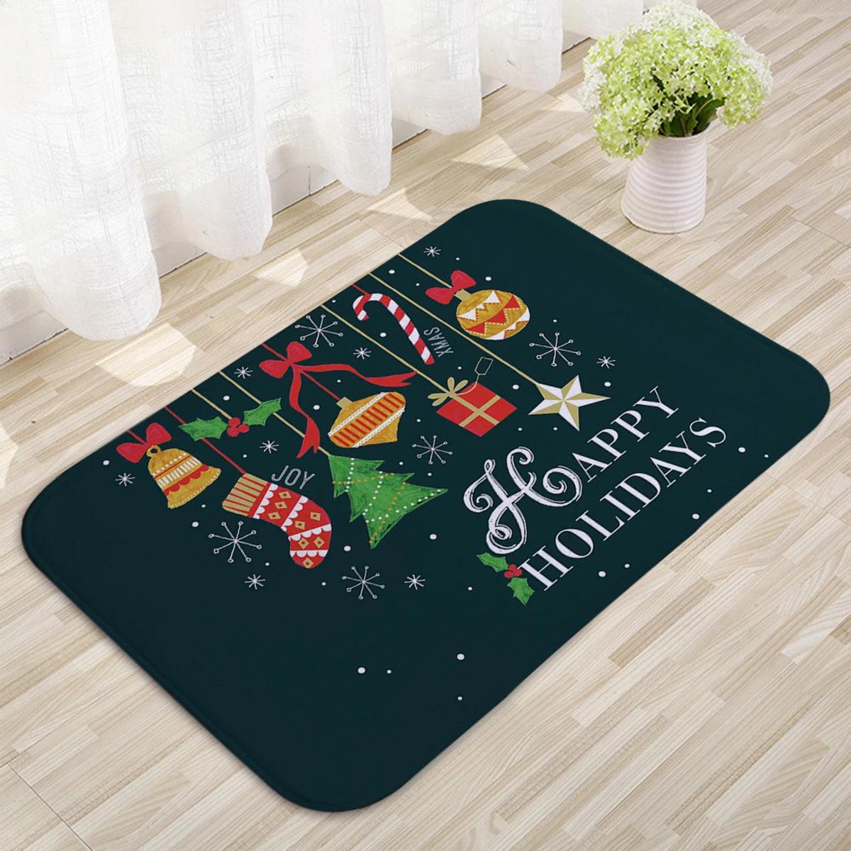 Christmas Door Mat Santa Claus Outdoor Carpet Merry Christmas Decorations For Home 2023 Navidad Xmas Ornament New Year 2024 - Lily Depot
