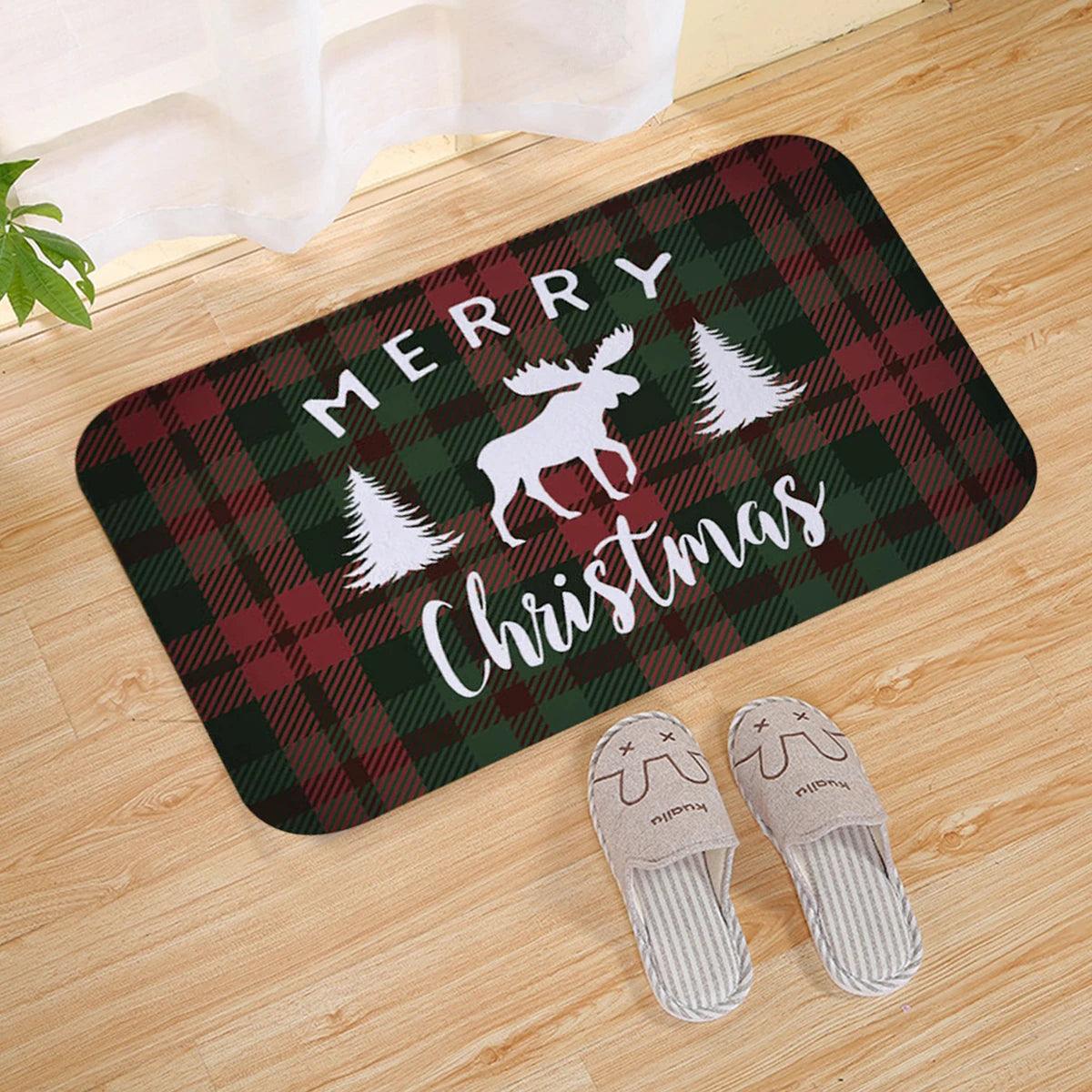 Christmas Door Mat Santa Claus Outdoor Carpet Merry Christmas Decorations For Home 2023 Navidad Xmas Ornament New Year 2024 - Lily Depot