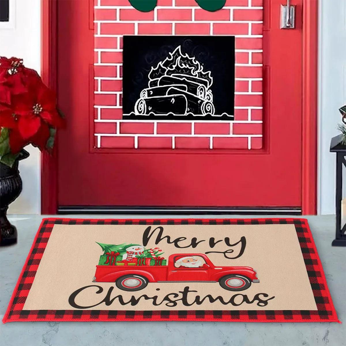 Christmas Doormat Merry Christmas Decorations For Home 2023 Navidad Kerst Natal Noel Xmas Table Ornaments Decor New Year 2024 - Lily Depot