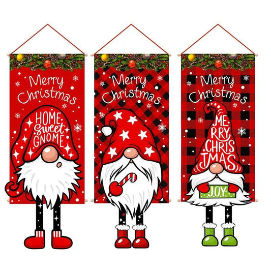Christmas Hanging Flag Porch Door Banner Christmas Decorations For Home 2023 Ornaments Xmas Gifts Navidad Decor New Year 2024 - Lily Depot