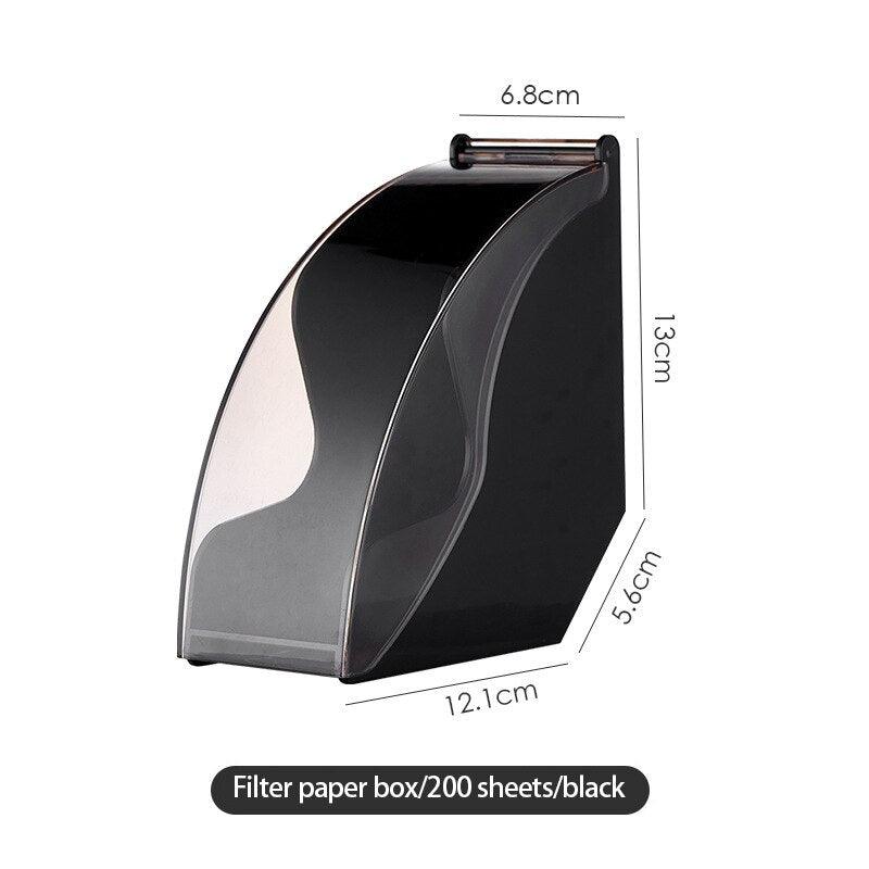 Coffee Filter Container 60° Hand Drip Coffee Filter Paper Holder Storage Rack Cone Coffee Accessories Pour Over Stand Decorative - Lily Depot