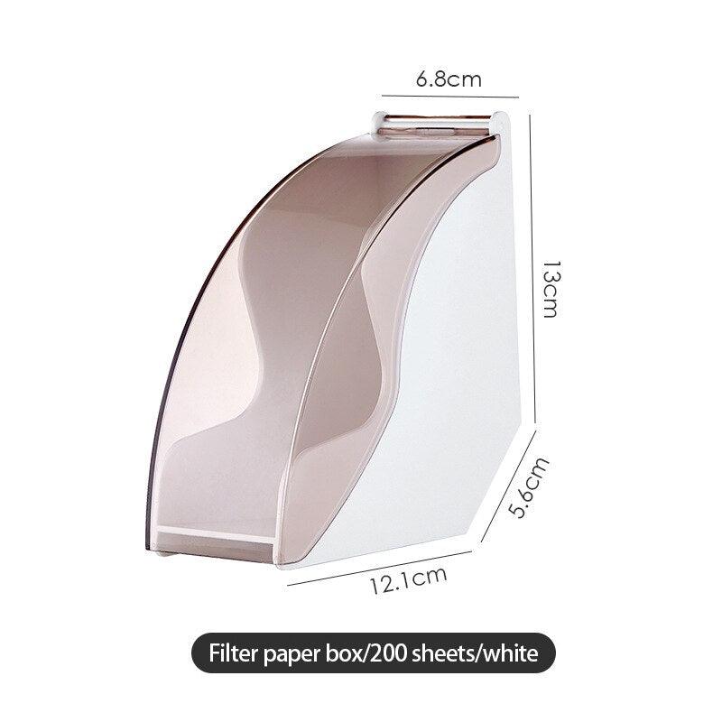 Coffee Filter Container 60° Hand Drip Coffee Filter Paper Holder Storage Rack Cone Coffee Accessories Pour Over Stand Decorative - Lily Depot