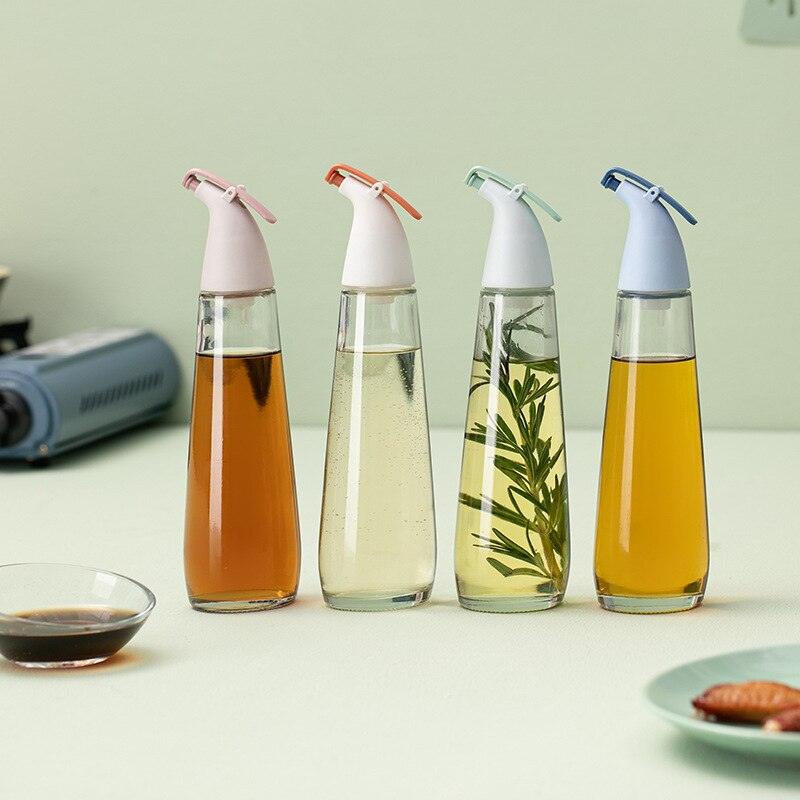 Cooking Seasoning Oil Bottle Sauce Bottle Glass Storage Bottles for Oil and Vinegar Creative Oil Dispenser For Kitchen Accessory - Lily Depot