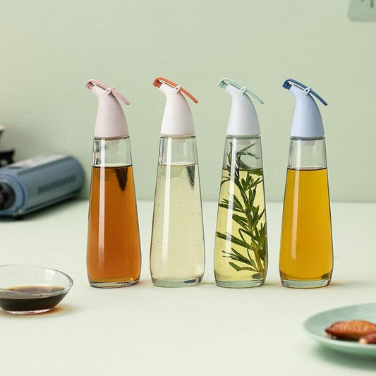 Cooking Seasoning Oil Bottle Sauce Bottle Glass Storage Bottles for Oil and Vinegar Creative Oil Dispenser For Kitchen Accessory - Lily Depot