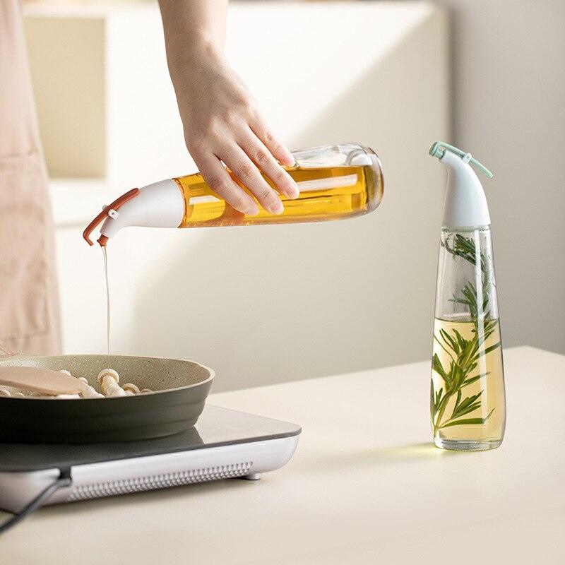 Cooking Seasoning Oil Bottle Sauce Bottle Glass Storage Bottles for Oil and Vinegar Creative Oil Dispenser For Kitchen Accessory - Lily Depot