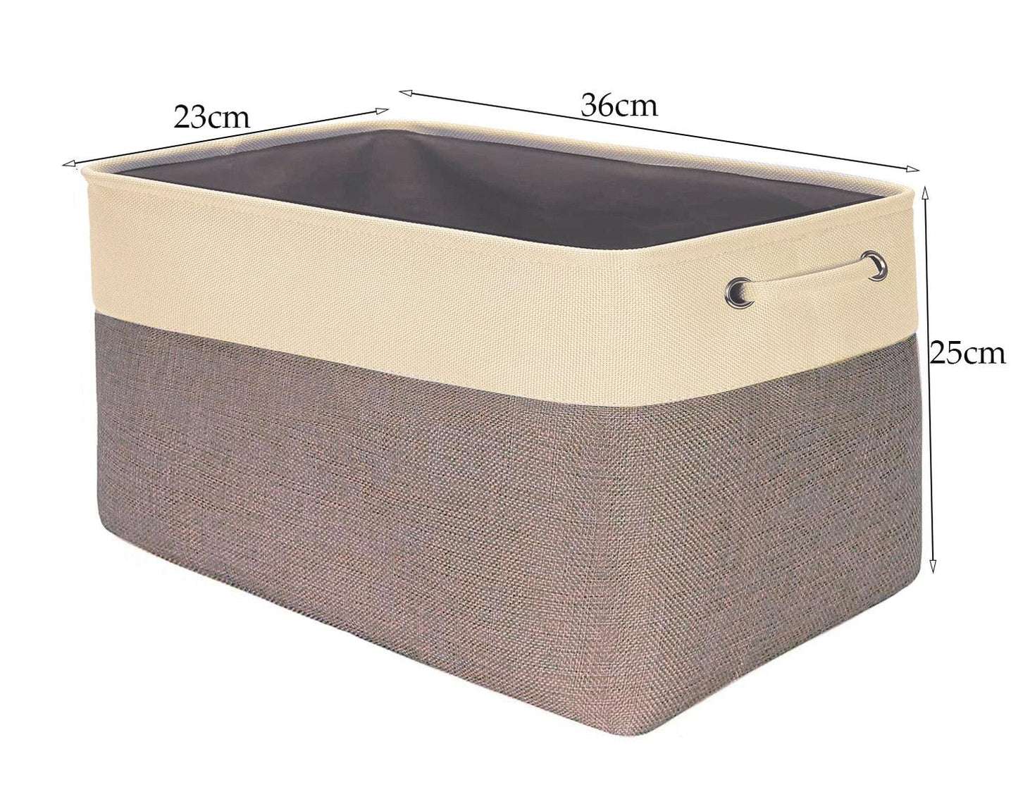 Cotton Linen Folding Storage Baskets Kids Toys Organizer Clothes and Sundries Storage Box Cabinet Storage Bag Laundry Basket - Lily Depot