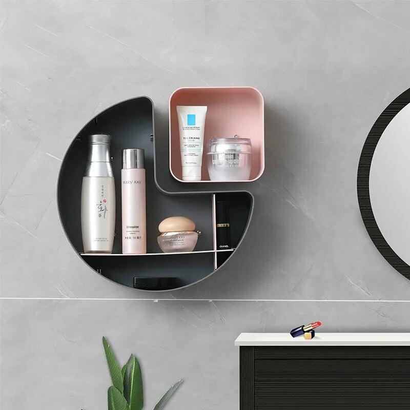 European style seamless wall storage rack bedroom kitchen living room multifunctional storage irregular multi-lattice rack - Lily Depot