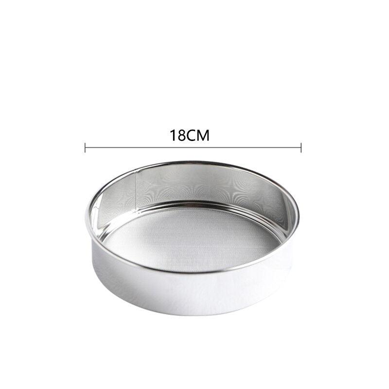 Kitchen Fine Mesh Flour Sieve Filter Colander Stainless Steel Sifter Sieve Strainer Leaking Sieve Kitchen Cake Baking Sifters - Lily Depot