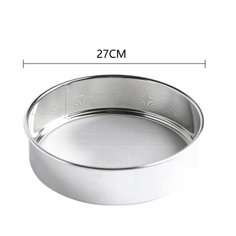 Kitchen Fine Mesh Flour Sieve Filter Colander Stainless Steel Sifter Sieve Strainer Leaking Sieve Kitchen Cake Baking Sifters - Lily Depot