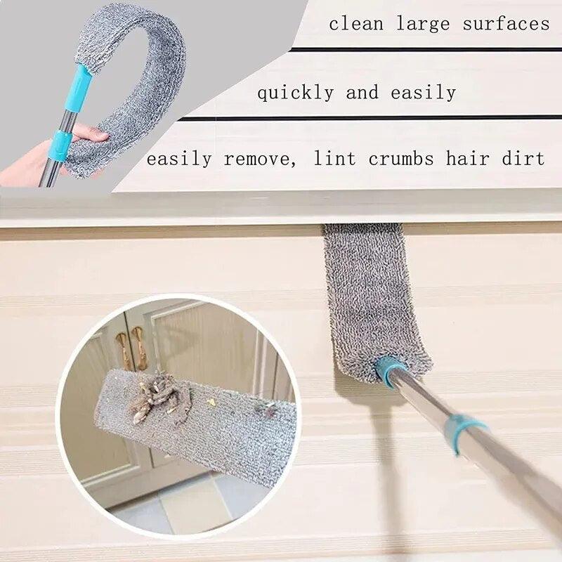 FUTUKNIGHT Practical Household Dust Cleaning Brush Long Handle Non-woven Cloth Dust Gap Home Flexible Cleaning Tool FUT098 - Lily Depot
