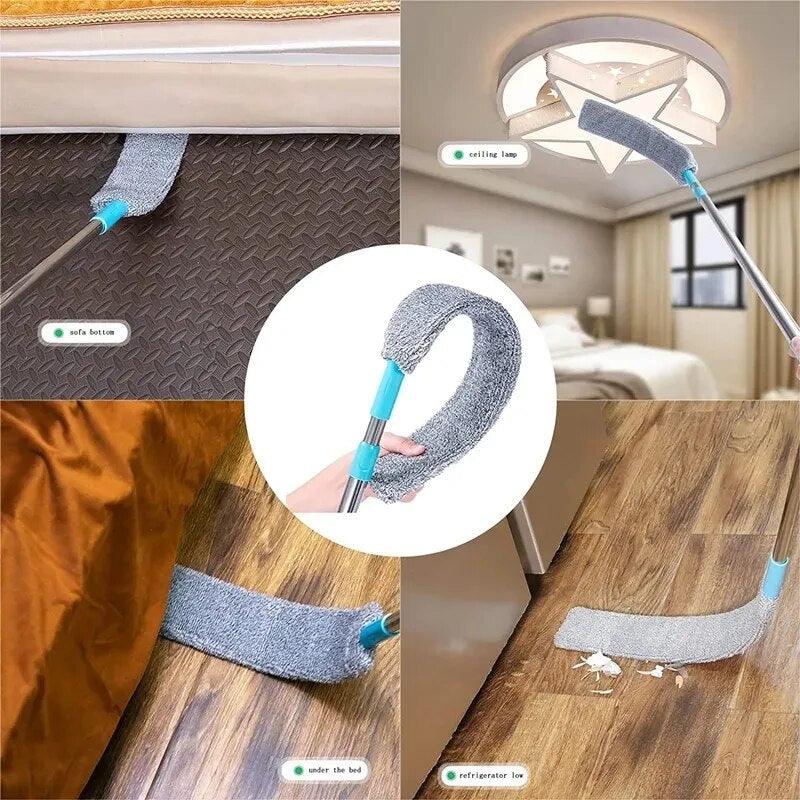 FUTUKNIGHT Practical Household Dust Cleaning Brush Long Handle Non-woven Cloth Dust Gap Home Flexible Cleaning Tool FUT098 - Lily Depot
