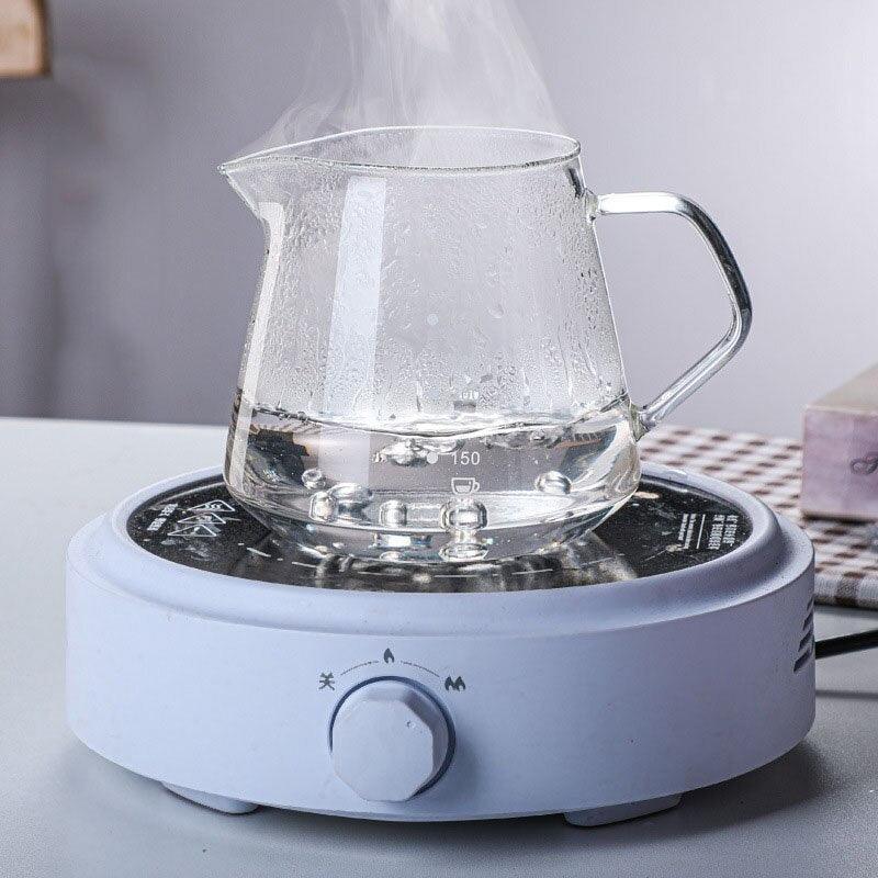 Hand-Made Coffee Pot Set 60° Glass Wooden 600ML/300ML Coffee Dripper and Pot Set for Coffee Filter Reusable Coffee Filters - Lily Depot