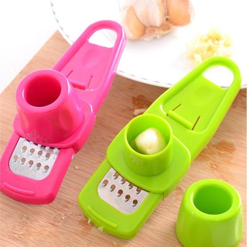 Household Garlic Peeler Functional Ginger Garlic Press Grinding Grater Planer Slicer Cutter Cooking Tool Kitchen Accessories - Lily Depot