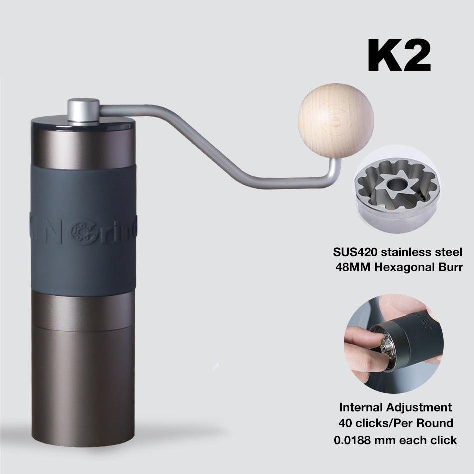 Kingrinder K2 / K4 / K6 Manual Coffee Grinder Portable Hand Mill 48mm SUS420 Stainless Steel Burr Grinding кофемолка - Lily Depot