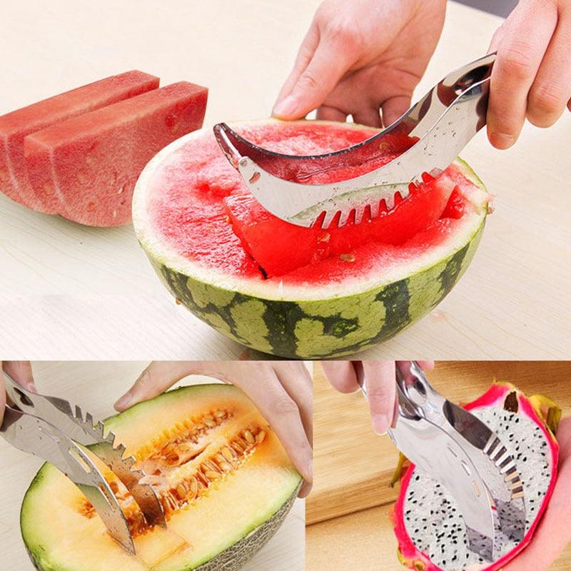 Kitchen accessories gadgets 304 stainless steel watermelon crafts slicer knife core fruit and vegetable tools - Lily Depot
