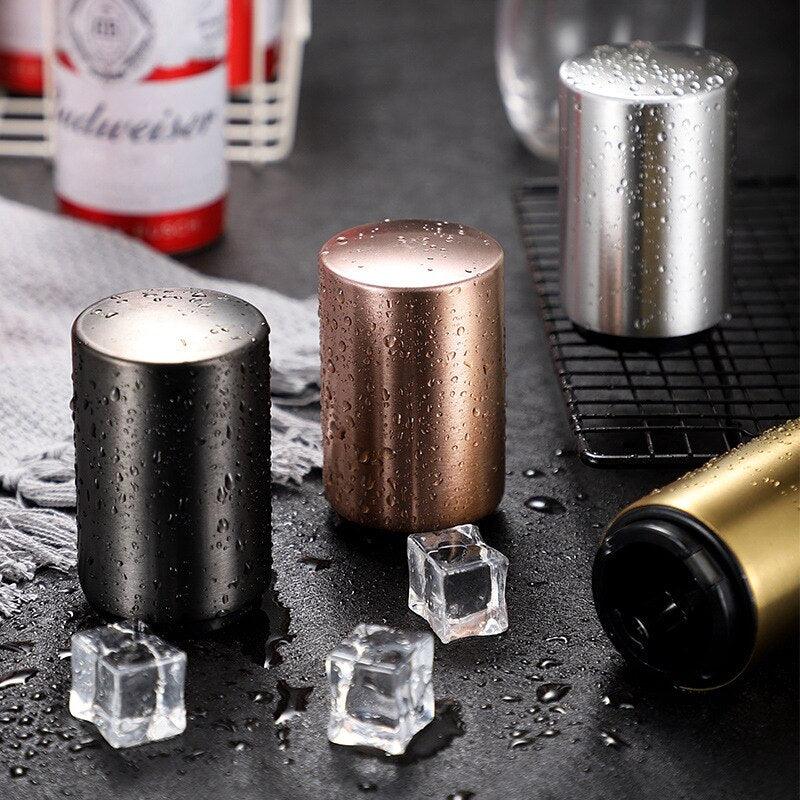 Kitchen Automatic Stainless Steel Bottle Opener Beer Opener Portable Magnet Wine Openers Bar Tools Magnetische Bier Flesopener - Lily Depot